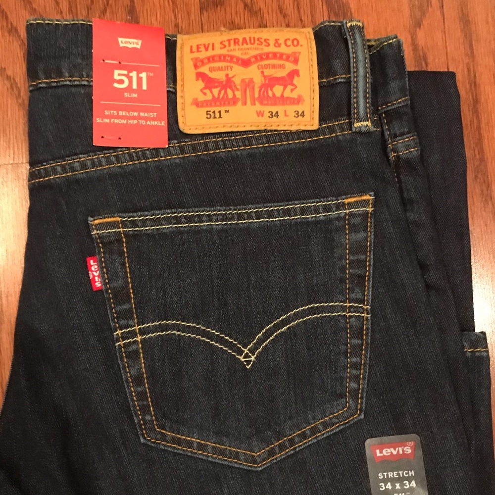 New with tags Levi dark wash 511 slim fit jeans